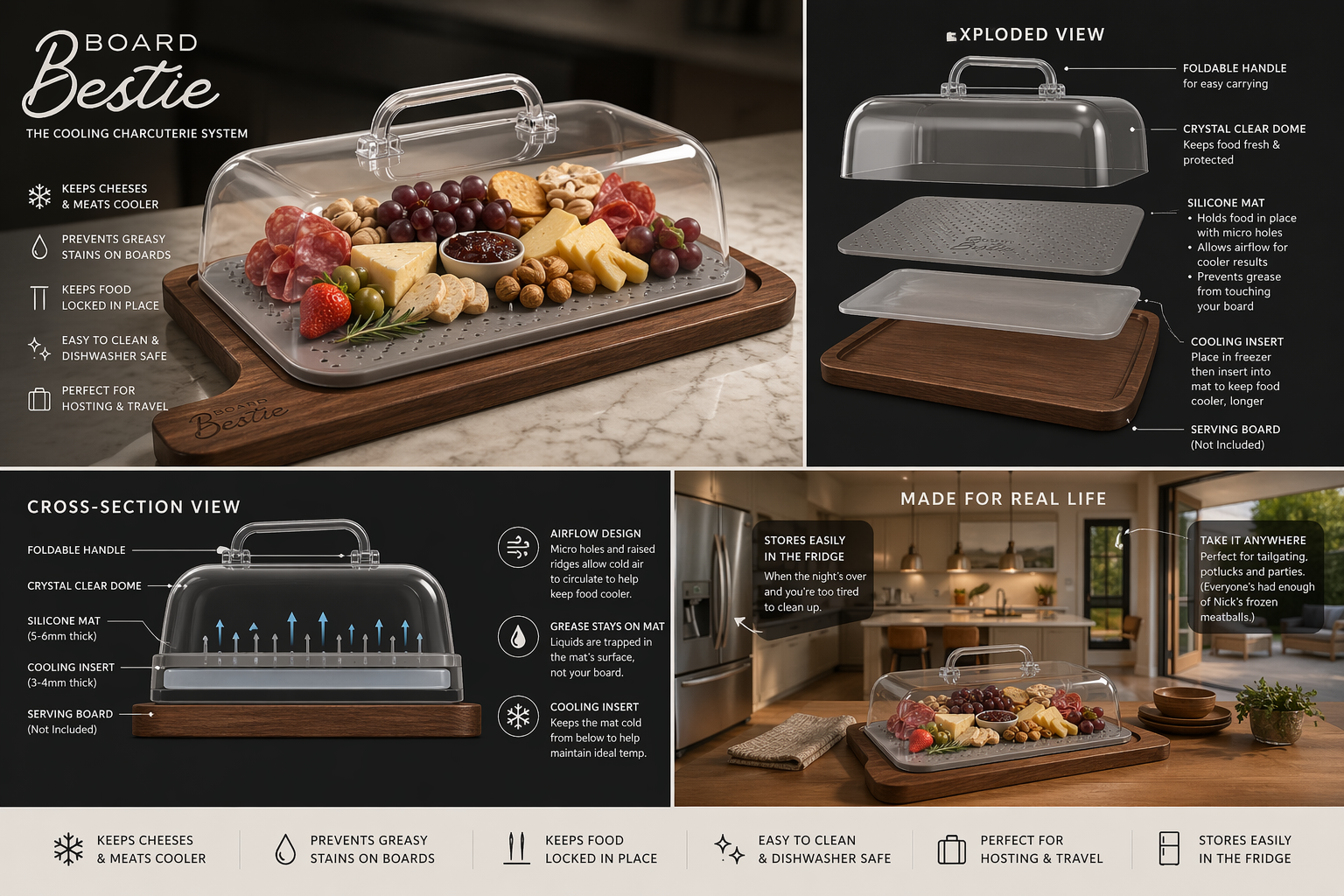 Board Bestie™ Cooling Charcuterie Mat System